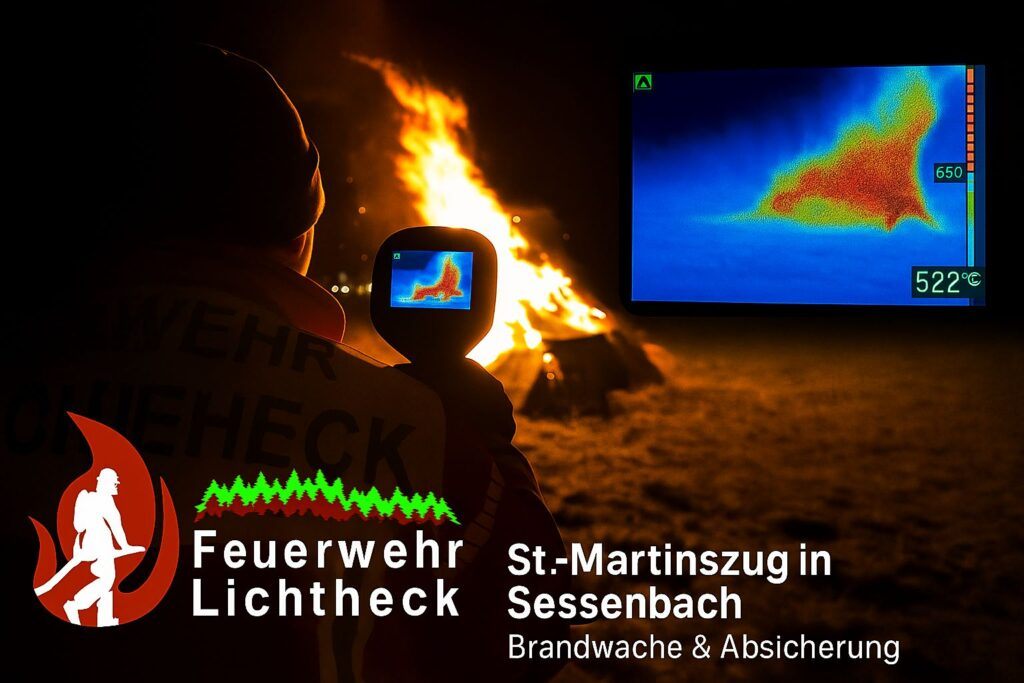 Absicherung des St.-Martinszuges in Sessenbach